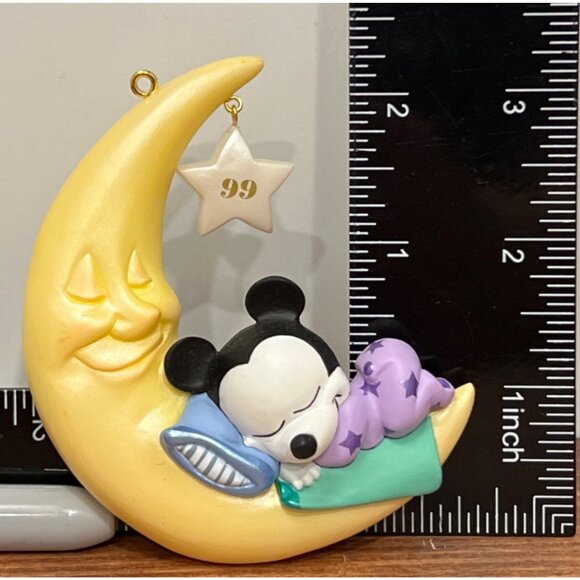 1999 HALLMARK KEEPSAKE ORNAMENT QXD4087 BABY MICKEY'S SWEET DREAMS MICKEY & CO. - Picture 4 of 6